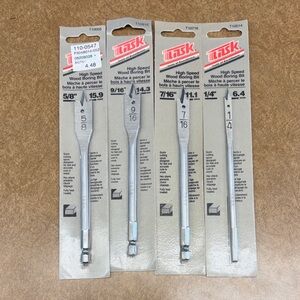 High Speed Wood Boring Bit Set - Silver